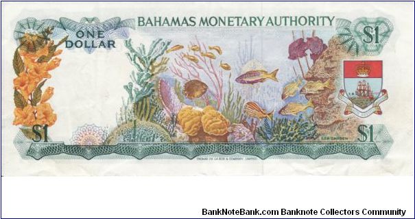 Banknote from Bahamas year 1968