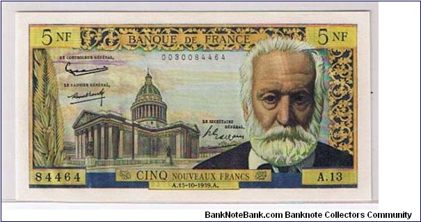 BANK OF FRANCE-
5 NF Banknote