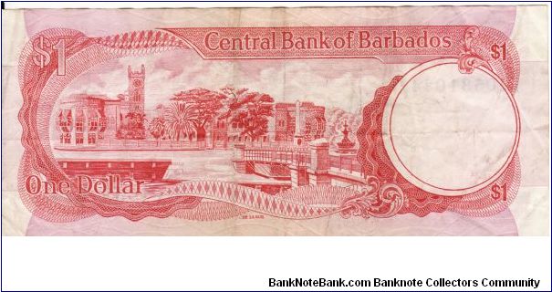 Banknote from Barbados year 1973