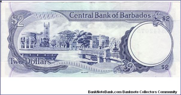 Banknote from Barbados year 1986