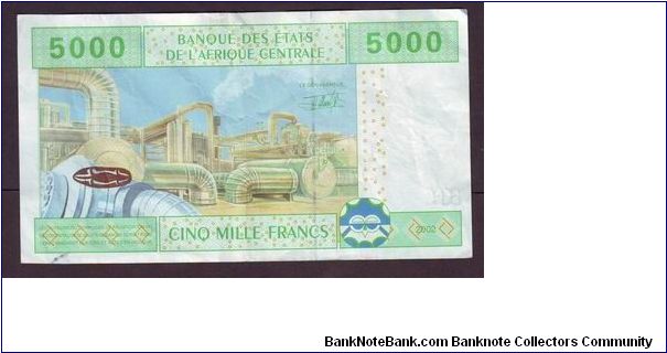 Banknote from Central African Republic year 2002