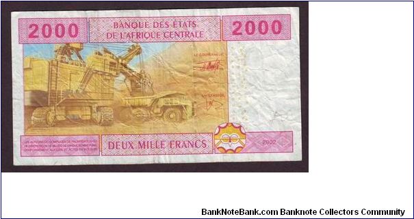 Banknote from Central African Republic year 2002