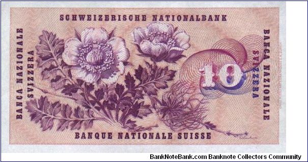 Banknote from Switzerland year 1968