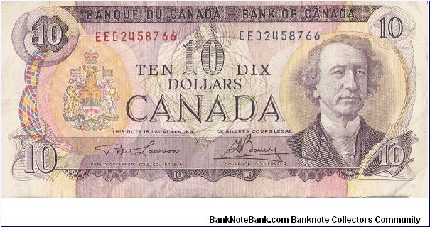 Bank of Canada - Ten Dollars Banknote