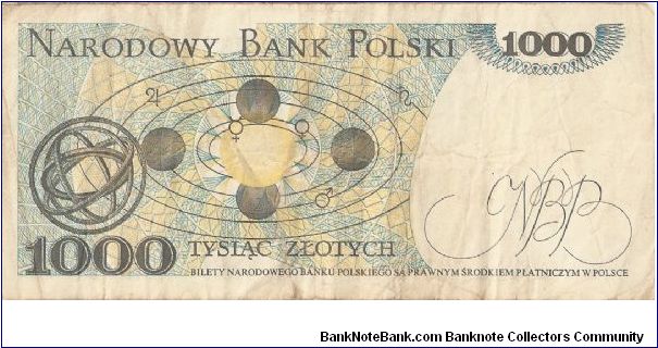 Banknote from Poland year 1982