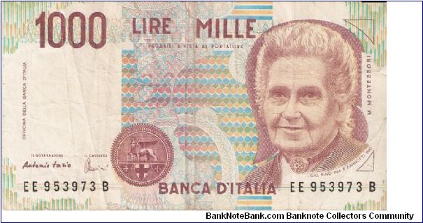 1000 Lire Banknote