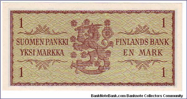 Banknote from Finland year 1963