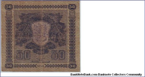 Banknote from Finland year 1922