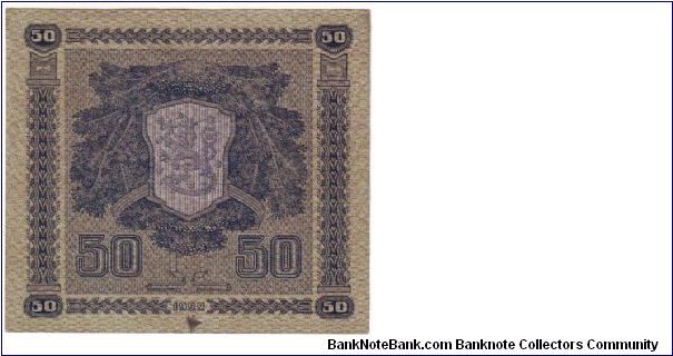 Banknote from Finland year 1922