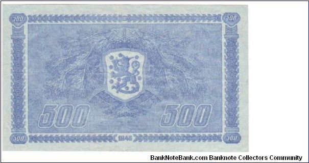 Banknote from Finland year 1945