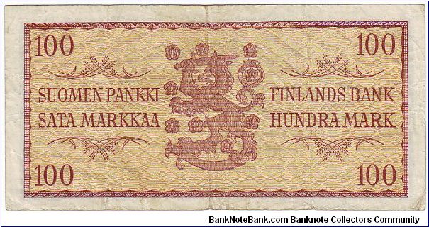 Banknote from Finland year 1957