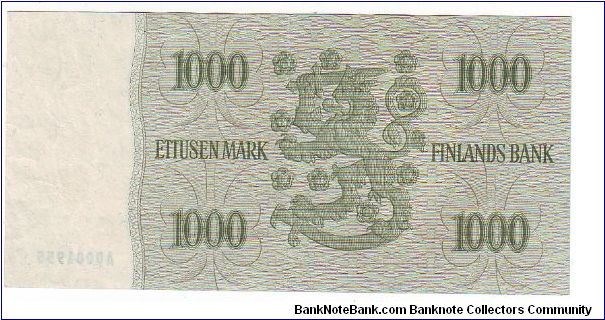 Banknote from Finland year 1955