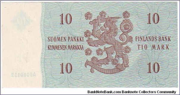 Banknote from Finland year 1963