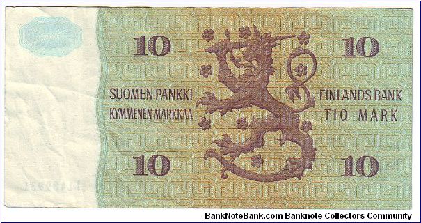 Banknote from Finland year 1980