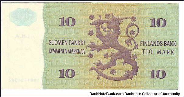 Banknote from Finland year 1980