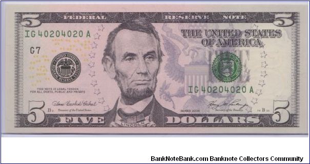 2006 $5 CHICAGO FRN

**COLORIZED**

**REPEATER**

#40204020 Banknote