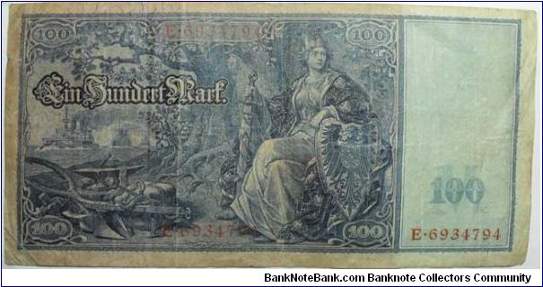 Banknote from Germany year 1910