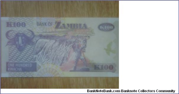 Banknote from Zambia year 2005