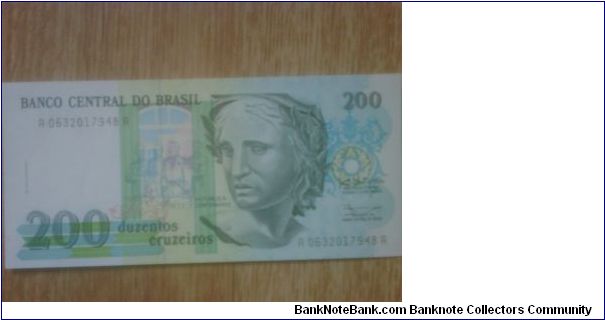 Brasil 200 Cruzeiros Banknote