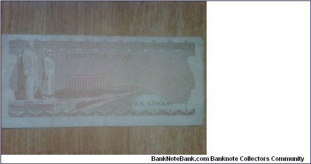 Banknote from Turkey year 1970