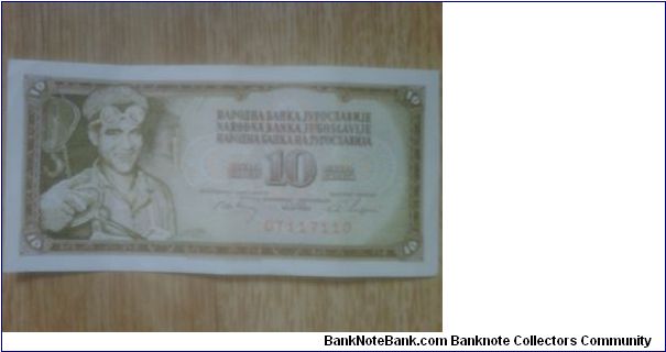 Yugoslavia 10 Dinara Banknote