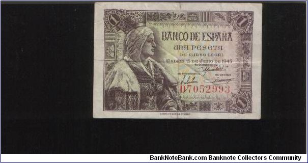 1 peseta Banknote