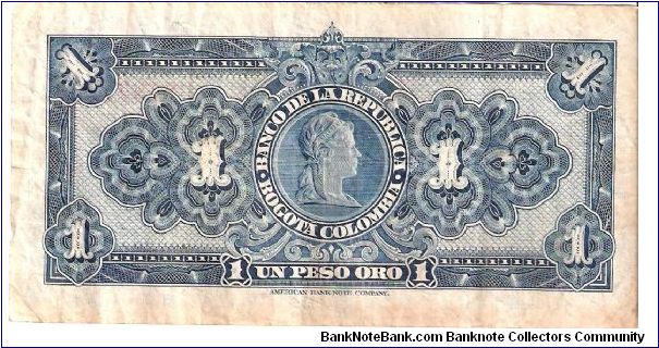 Banknote from Colombia year 1945