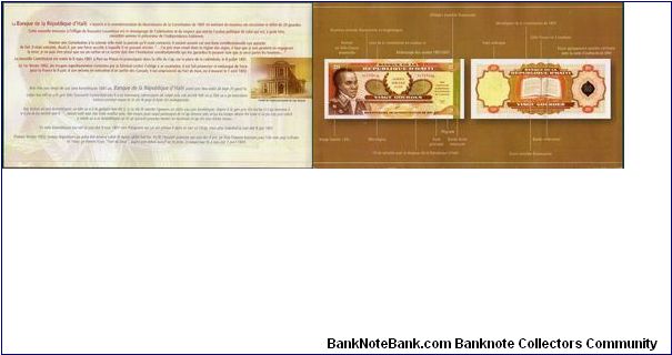 Banknote from Haiti year 2001