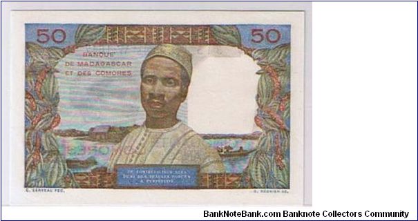 Banknote from Comoros year 1963