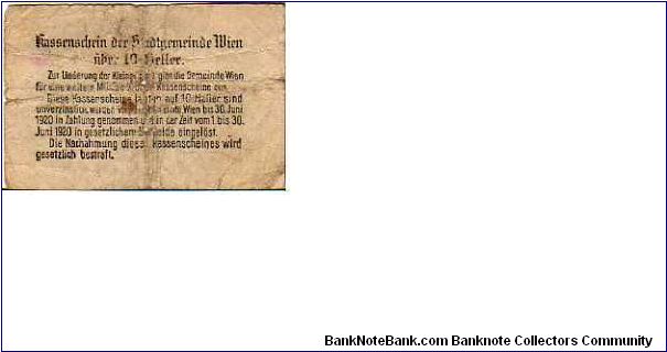 Banknote from Austria year 1919