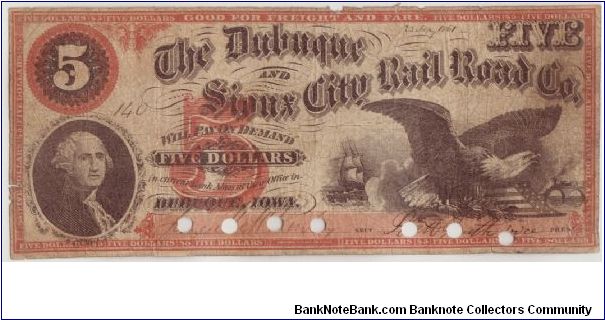 Rare Note listed in the Oakes Reference at 6-10 known. Banknote