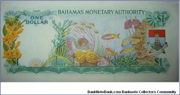 Banknote from Bahamas year 1968