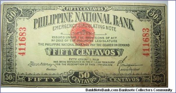 50 Centavos Banknote