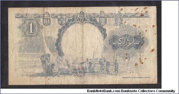 Banknote from Malaysia year 1959