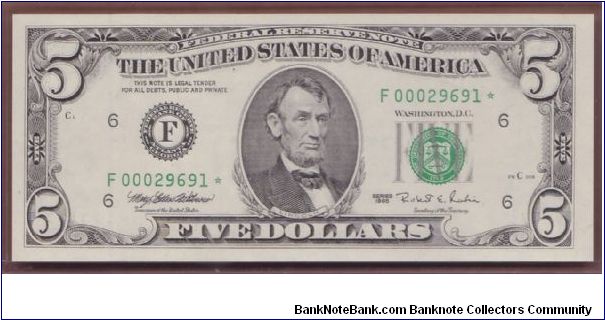 Banknote from USA year 1993