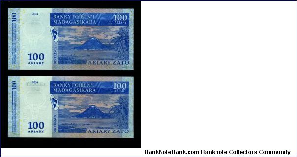 Banknote from Madagascar year 2004