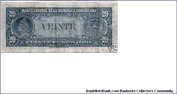 Banknote from Dominican Republic year 1947