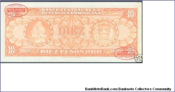 Banknote from Dominican Republic year 1952