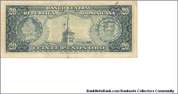 Banknote from Dominican Republic year 1952