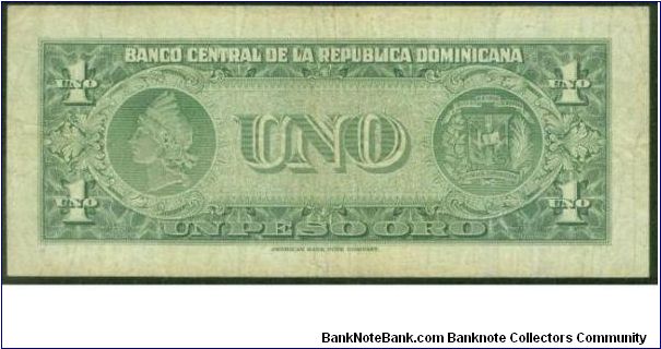 Banknote from Dominican Republic year 1957