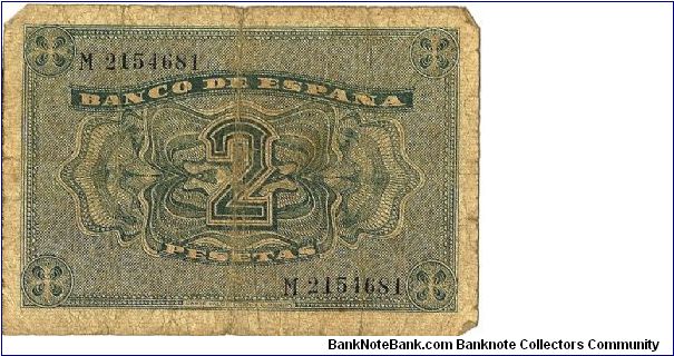 Banknote from Spain year 1938