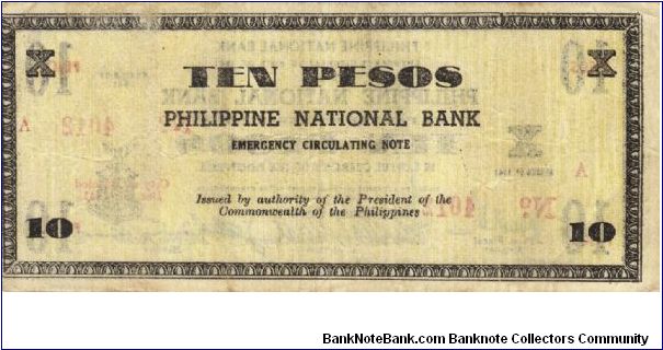 Banknote from Philippines year 1941