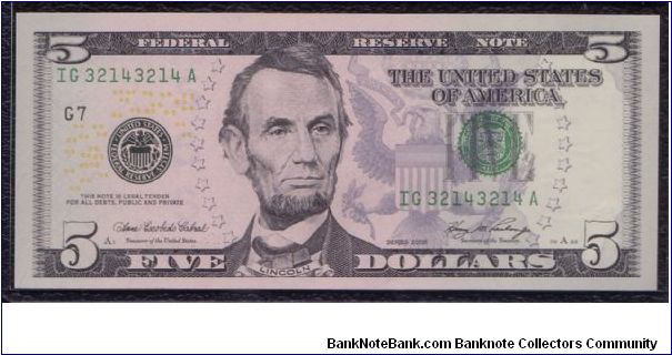 2006 $5 CHICAGO FRN

**COLORIZED NOTE**

**REPEATER**

#32143214 Banknote