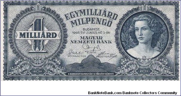 1 Milliard Milpengo Banknote Banknote