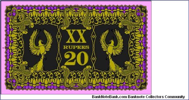 Banknote from India year 2010