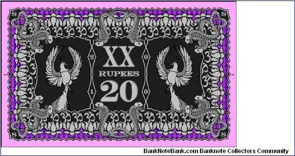Banknote from India year 2010