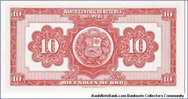 Banknote from Peru year 1968