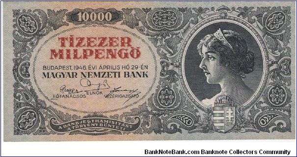 10,000 Milpengo Banknote, Beautiful Piece. Banknote