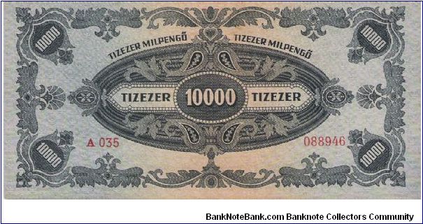 Banknote from Hungary year 1946