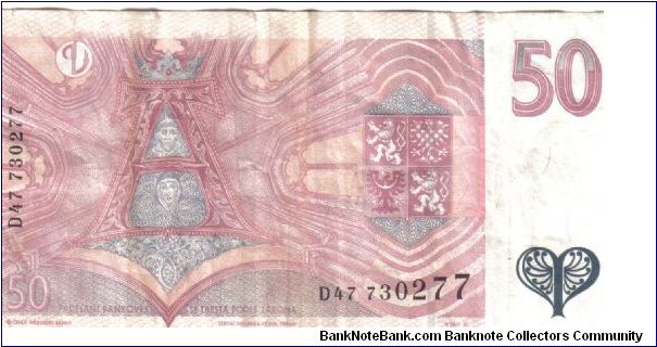 Banknote from Czech Republic year 1997